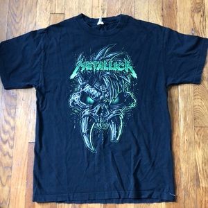 SOLD! Metallica Green Skull T-shirt